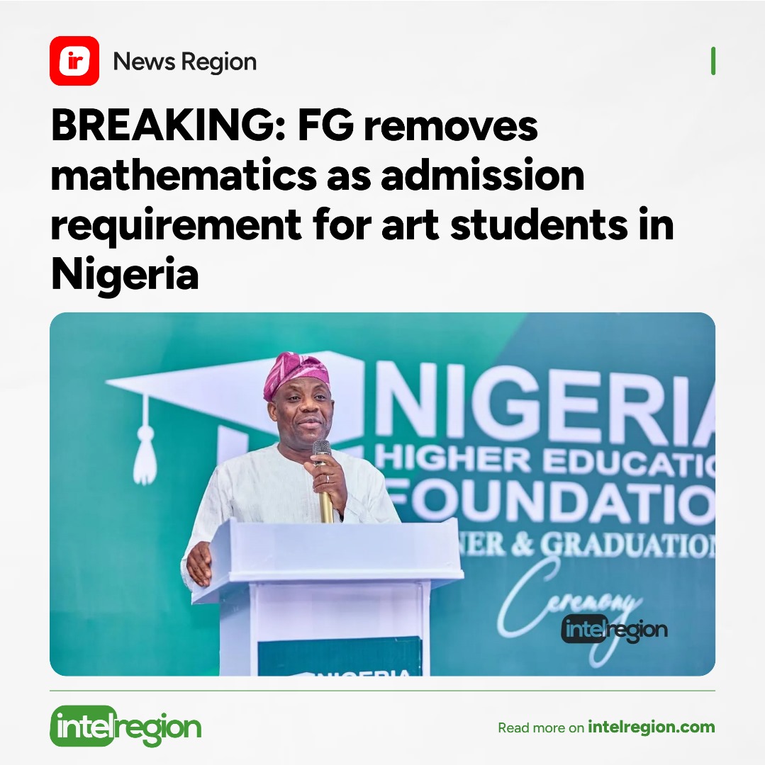 BREAKING NEWS: Mathematics No Longer Composory For Arts Student F.G.