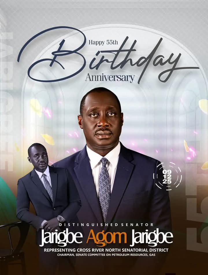 Hon. Commissioner of Finance Dr. Odere Cerebrate Jerigba at 55 birthday Prays God continues Love for him and family.